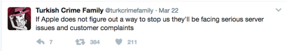 Turkish Crime Family kërcënimi