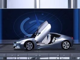 Suedia po Ndërton Rrugën që Karikon Makinat Elektrike Nje makine elektrike me pamje futuriste
