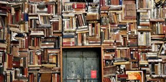 7 eReader-at Më Të Mirë Në Shitje Këtë Vit Librari me libra te vjeter dhe nje dere ne mes